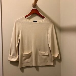 Ann Taylor Women's Sweater, Ivory, XSP, Excellent Condition